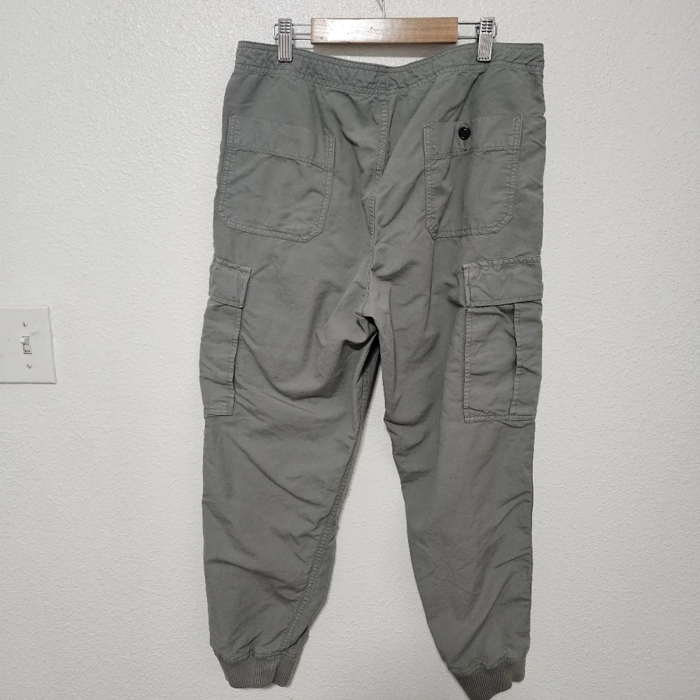 J Crew cargo jogger pants see description for sizing linen blend